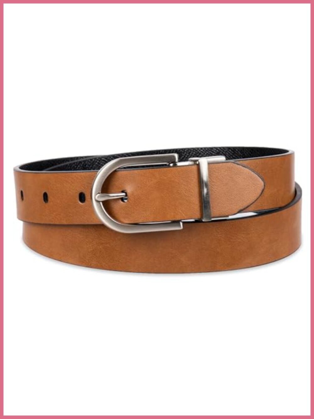 Reversible Versatile Belt for Jeans Trousers Dresses 2-in-1 Adjustable